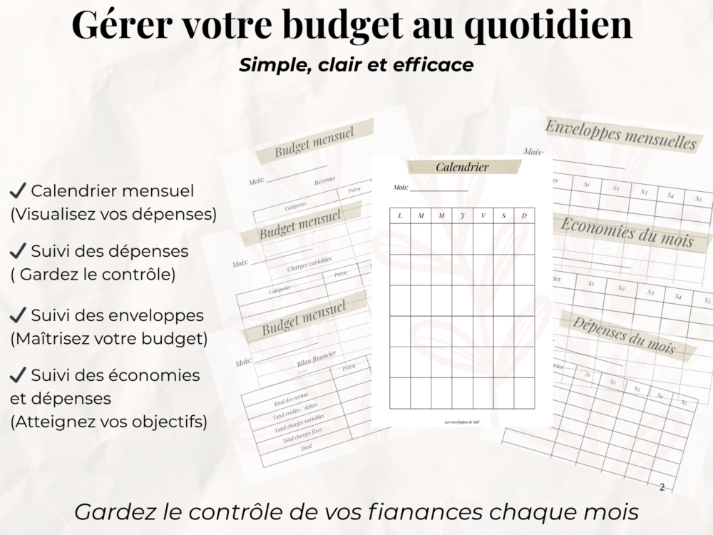 Budget Planner Numérique A5/A4 – Image 2