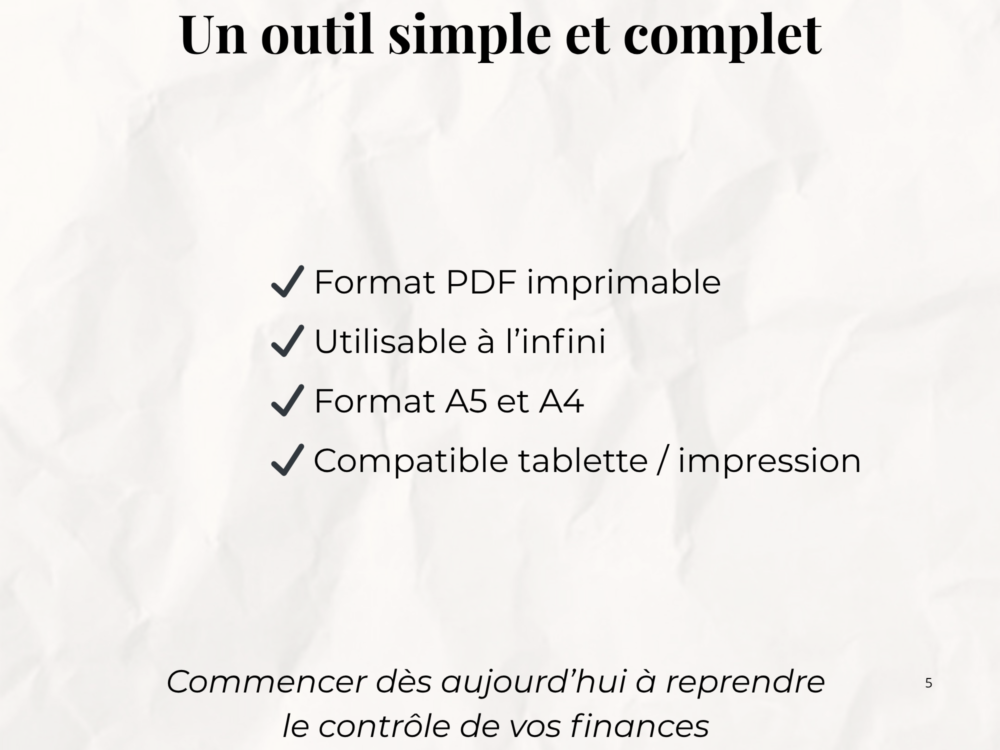 Budget Planner Numérique A5/A4 – Image 5