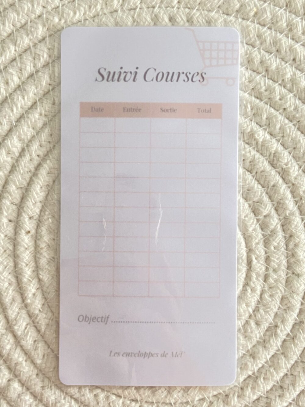 Tracker illustré - Suivi courses
