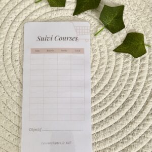 Tracker illustré – Suivi courses