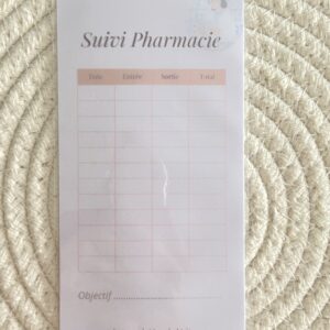 Tracker illustré – Suivi pharmacie
