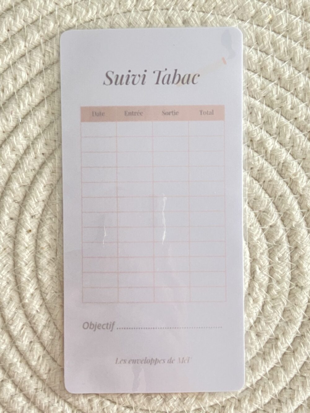 Tracker illustré - Suivi tabac