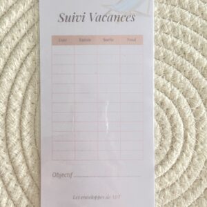 Tracker illustré – Suivi Vacances